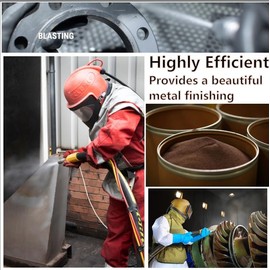 55 LBS-Garnet #120 Grit Sandblaster Sand Sand Blasting Media Garnet Abrasive Garnet Sand for Blasting and Waterjet Cutting Abrasive Media, Fine Grade for Metal, Sandblasters