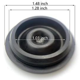 Qgond 6 Pack Trailer Hub Cap Dust Cap Rubber Grease Plugs for Dexter Axle, Fits Dexter EZ Lube 85-1 Grease Caps, Camper Trailer Wheel Bearing Dust Plugs for 2000-3500 lb Trailers