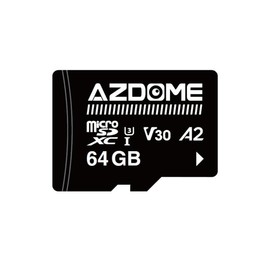 AZDOME 64GB Micro SD Card microSDXC Memory Card for AZDOME M550 GS63H Pro PG17-4K M550 Pro M200 M330 M300S M01 Pro Dash Cam Full HD & 4K UHD, U3, A2, V30