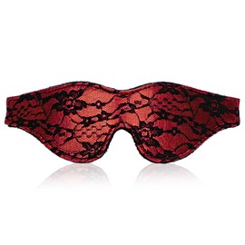 UYGTHI Satin Eye Mask, Soft Silk Sleeping Cover Blindfold for Valentine's Day Gift, Comfortable Sleep Mask for Adults, Travel, Office, Home, Role Play (Red)
