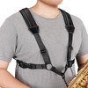 POGOLAB Saxophone Strap, Saxophone Harness Shoulder Strap, Soft Leather Saxholder