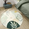 Lahome Boho Round Area Rug - 3Ft Washable Round Bathroom