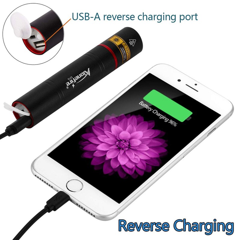 Alonefire SV16 5W Small UV Flashlight 365nm USB Rechargeable Portable