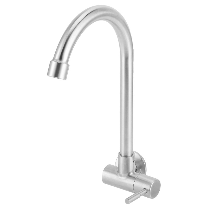 G1/2 Sink Faucet Wall-in 360 Degree Rotating Water Tap Single