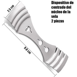 EAHSAP Juego de 300 mechas de vela funcionales sin humo, con 300 pegatinas para mechas, mechas de núcleo de algodón pre-encerado con pestañas metálicas para la fabricación de velas de pilar y velas caseras, en tamaños de 9cm, 15cm, 20cm