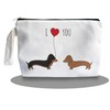 SQQCMM Dachshund Gifts Makeup Bag - Dachshund Themed Gifts for