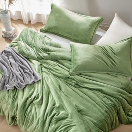 Byourbed Love Thick - Velvety Coma Inducer® Oversized King Comforter Set - Mountain Moss