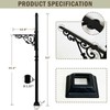 40.2-53" H Heavy Duty Outdoor Mailbox Post, Steel Mailbox Stand,