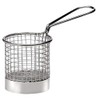 APS Snack-Holder Servier-Frittierkorb aus Edelstahl, Ø 8 cm, Höhe 7,5