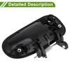 HOPESPANNER Car Exterior Door Handle for Honda Civic 1996-2000 Black