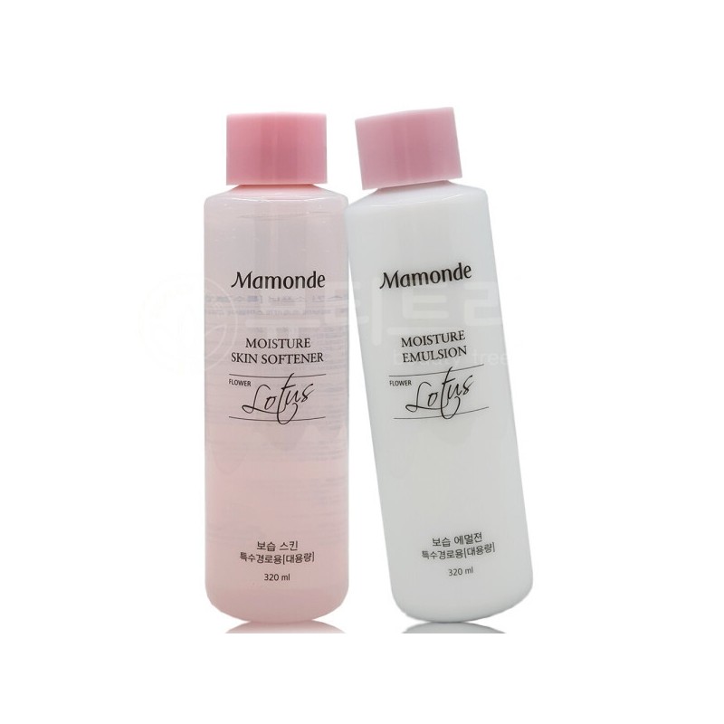 Choose one: Mamonde Moisture Skin Softener 320ml or Emulsion 320ml
