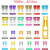 300pcs Car Blade Fuse Assortment Assort Kit Blade Set Auto