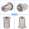 Glarks 126Pcs 304 Stainless Steel M3 M4 M5 M6 M8
