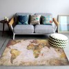 World Map Rug Anti Slip Floor Mat Soft Area Rug