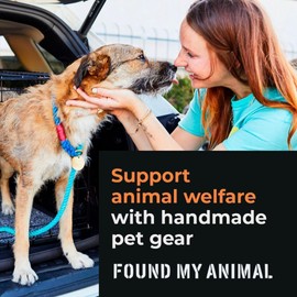 Found My Animal - Black & White Up-Cyled Rope Dog Leash, Standard-S-Adjustable Solid Brass Lockable Carabiners - Heavy Duty Dog Training Leash - Handcrafted Up-Cycled Puppy Leash Rope - Made in USA