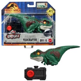 Petrainer Mattel - Jurassic World Dominion Uncaged Click Tracker Velociraptor, Green [New