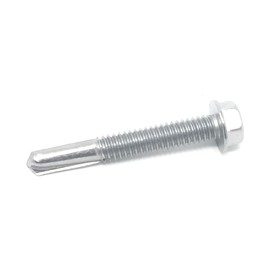 12-24 x 1-1/4" 410 Stainless Steel Hex Washer Head TEK 5 Self Drilling Screw (50 Pack)