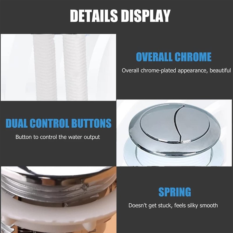 Stop Button Drain Valve Double Push Button Replacement Double Toilet