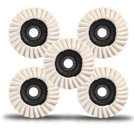 Wool Felt Flap Polishing Disc, Wool Felt Flap Discs Polishing Wheel, 4.5 Inch Wool Polishing Wheel for Angle Grinder, Metal, Marble, Stone, Furniture, Car Wax (5)