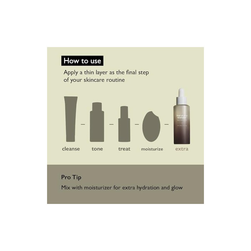 Haruharu WONDER Aceite facial de arroz negro (30 ml)