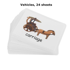 Alphabet Flash Cards for Toddlers Kids ABC Flash Cards Sight Words Learning Spelling Cards Educational Flashcards for Preschool Homeschool Kindergarten Supplies Water and Tear Resistant (Vehicles)