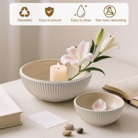 ZHAO GE Large Round Tray Epoxy Resin Moulds