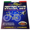 4R Quattroerre.it 4015 Sticker Set Reflectors for Bicycle Red 14
