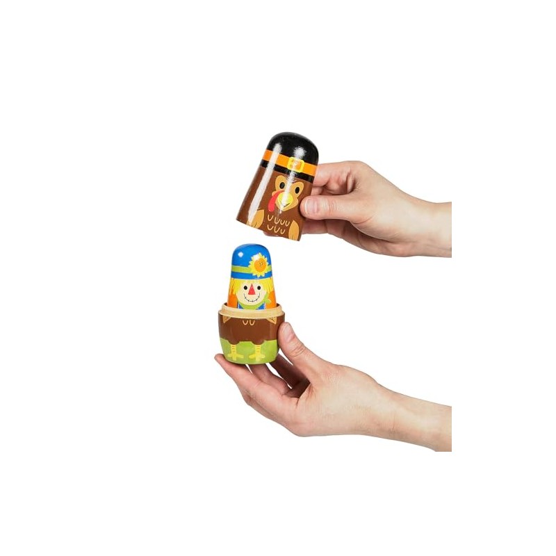 Fun Express Thanksgiving Nesting Dolls - 5 Piece