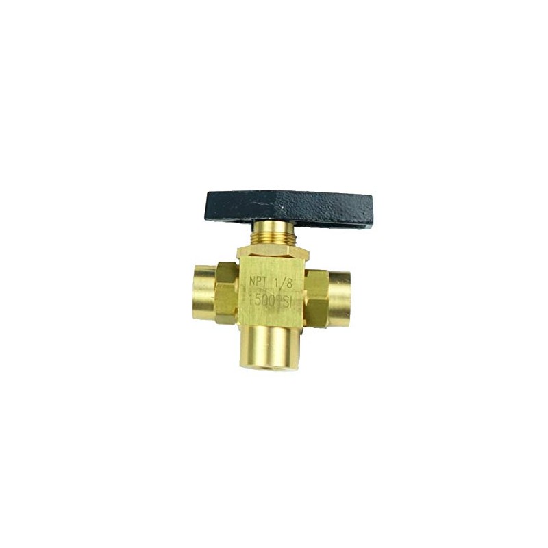HongBoW Brass Instrument 3 Way Ball Valve L Port Panel