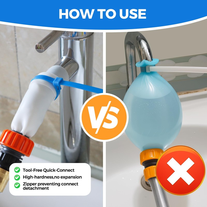 Sink Hose Attachment Hose:Portable Sink Hose Faucet Spraye Dog Shower,Stainless
