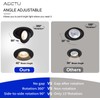 Adetu 4 Inch Gimbal Black Led Recessed Light, 360°+90° Adjustable