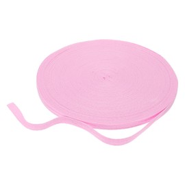 HARFINGTON Cinta De Sarga De Algodón 3/8" 50 Yardas Cinta De Tejido De Espiga Rollos De Cinta De Ribete Sesgado Para Manualidades Diy Costura Envoltura De Regalos, Rosa Claro