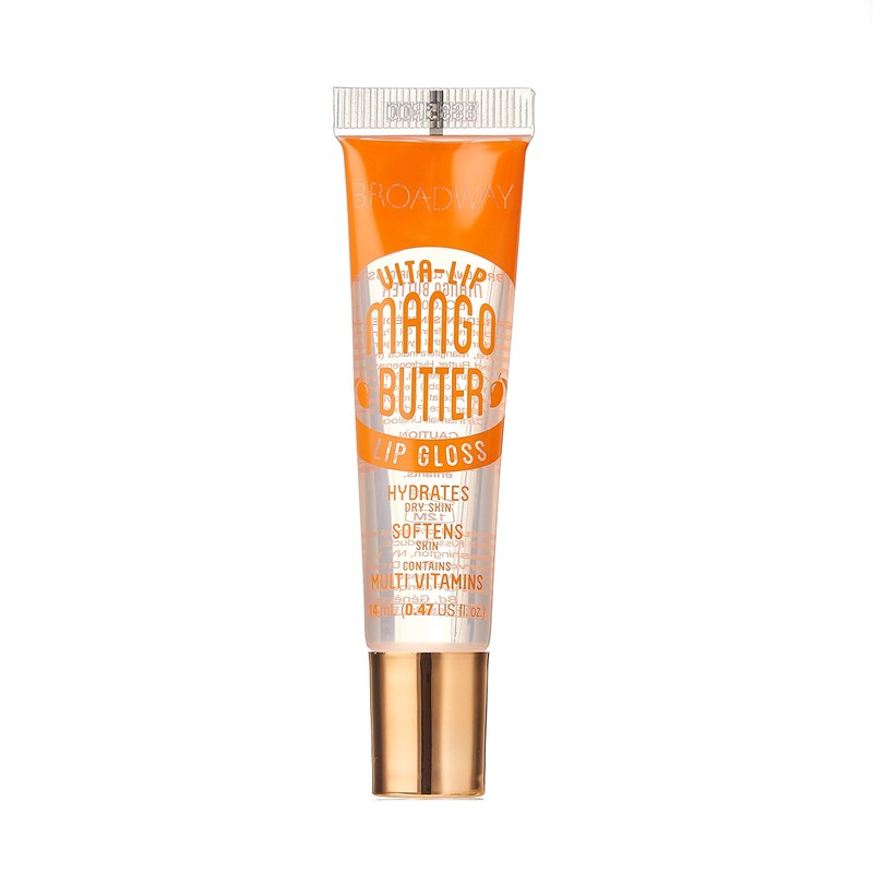 6-PACKS Kiss Broadway Clear Lip Gloss (Mango Butter)