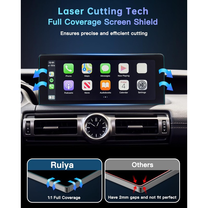 Ruiya Screen Protector for Lexus IS 10.3" Display Touchscreen 9HD