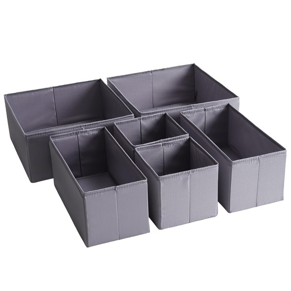 TYEERS Drawer Organiser, Durable Fabric, Washable, with Floor Support Plates,