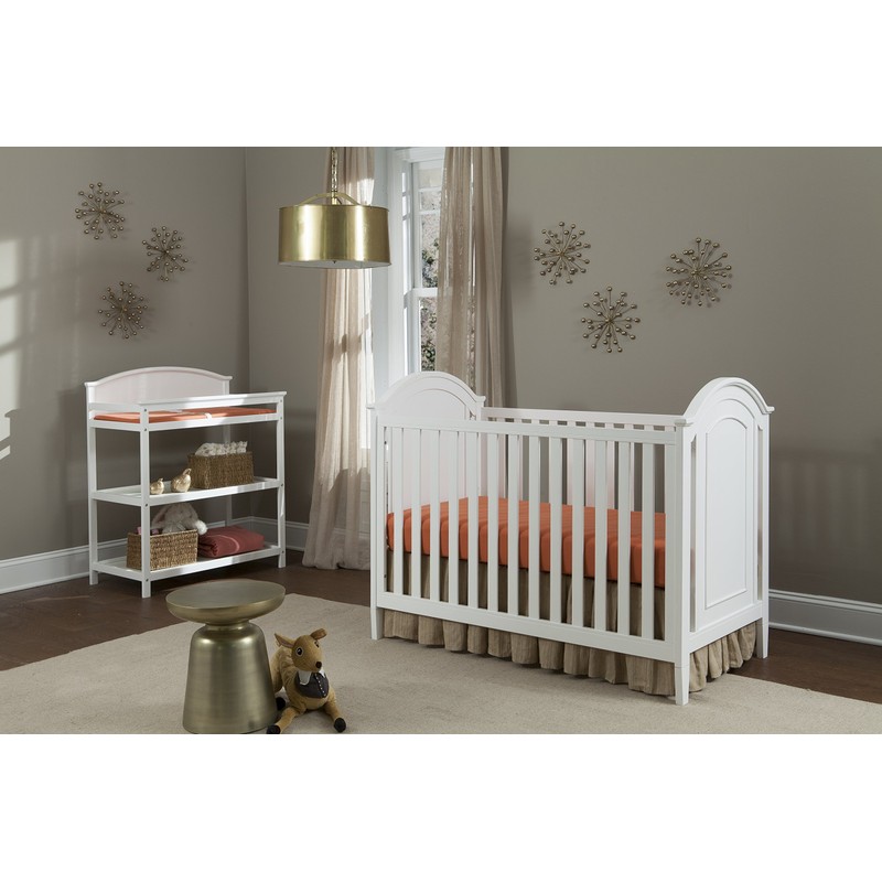 Imagio Baby Harper Changing Table with Pad, White