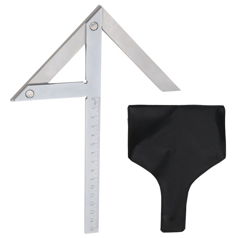 High Accuracy Center Angle Gauge Protractor Stainless Steel 45/90 Degree