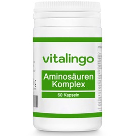 Amino Acids Complex Capsules - High Dose - 60 Amino Acid Capsules of 445 mg Each