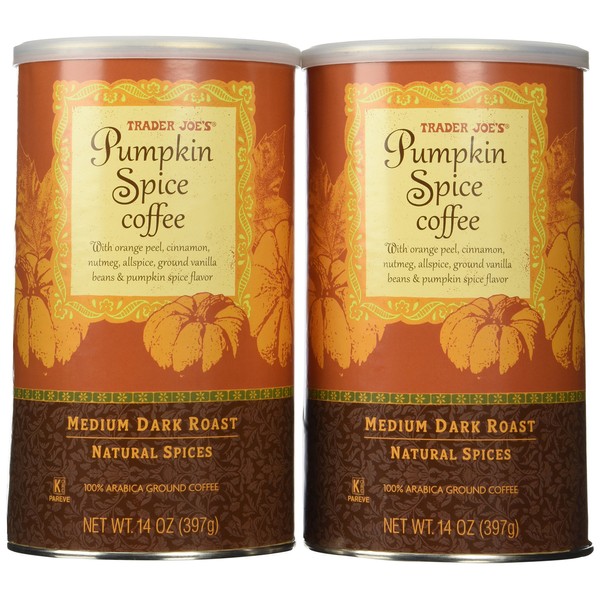 Trader Joes Pumpkin Spice Coffee, 14 Oz (Pack of 2)