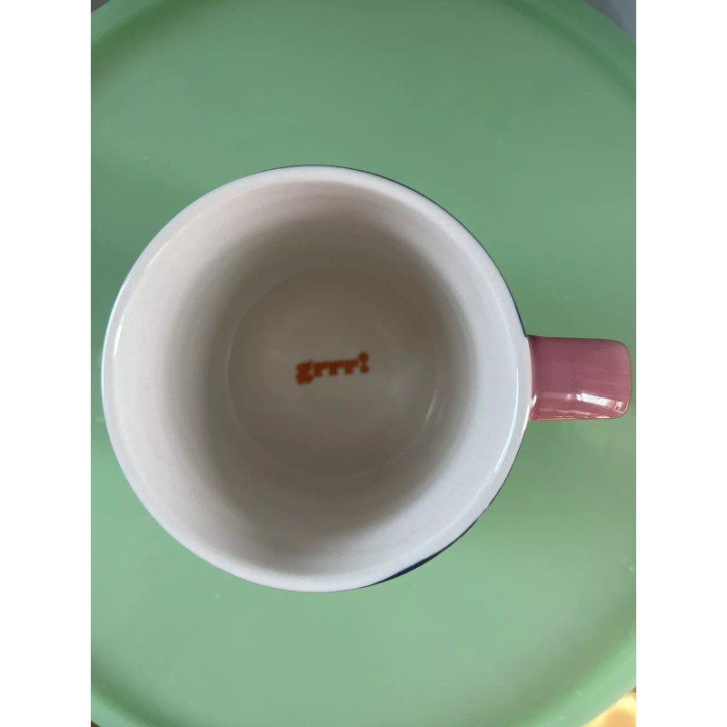 Anthropologie Leopards Maeve Mug Animals Nature Handpainted