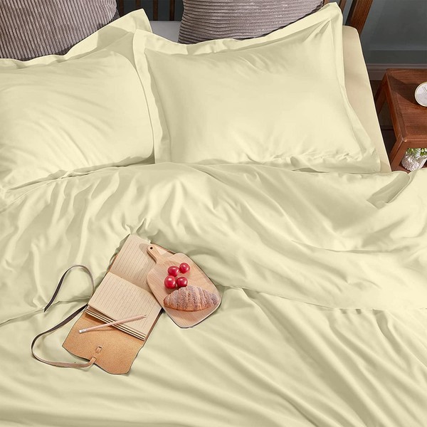 eBeddy Linens 100% Egyptian Cotton 800-TC Pillow Shams Set King