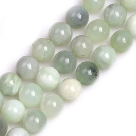GEM-Inside 14mm Round Smooth Hua Show Jade Beads Strands 15 Inches