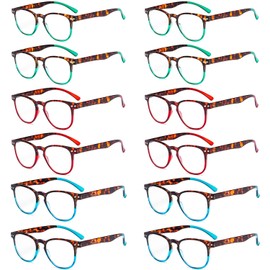 Eyekepper 12-Pack Pattern Design Reading Glasses for Women Vintage Ladies Readers +1.00