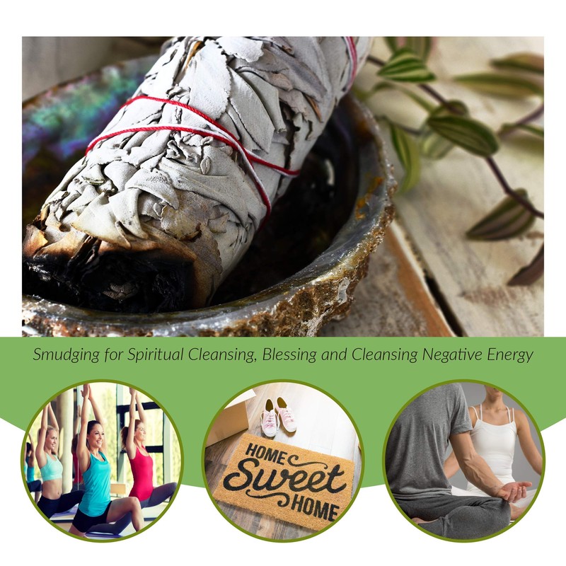 Smudging Kit - White Sage Smudge Sticks for Cleansing -