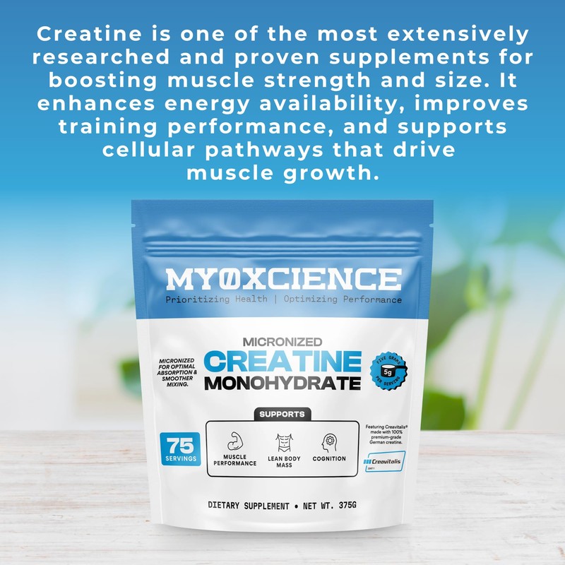 MYOXCIENCE Micronized Creavitalis Creatine | The World’s Purest Micronized Form