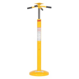 Vestil SJ-35 Steel Rounded Base Economy Trailer Stabilizing Jack with Powder Coat Safety Yellow Finish, 50000 lbs Capacity