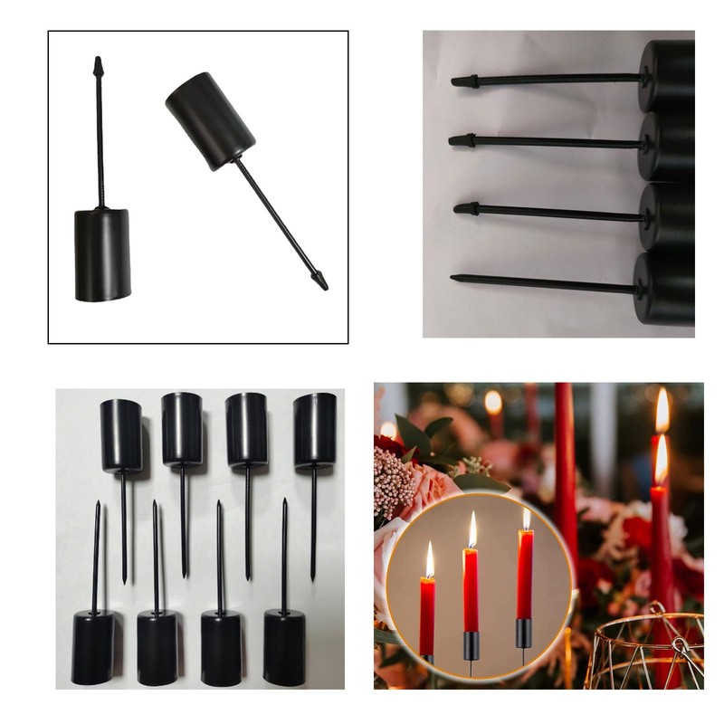 NentMent 4 Pack Candle Holder Stakes Taper Candlestick Holders with