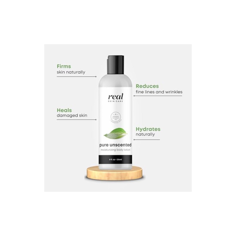 Real Skin Care- Loción corporal orgánica | Reafirma e hidrata