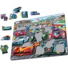 Larsen PG1 Racing Cars on the Track, 38 Piece Frame