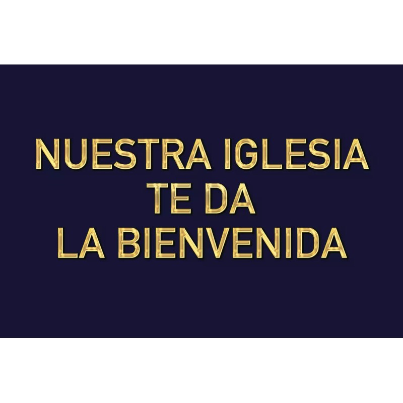 Tarjetas de Bienvenida para Iglesias / Paquete de 50 ,